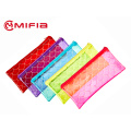 PVC Translucent Colored Pencil Bag with Glitter